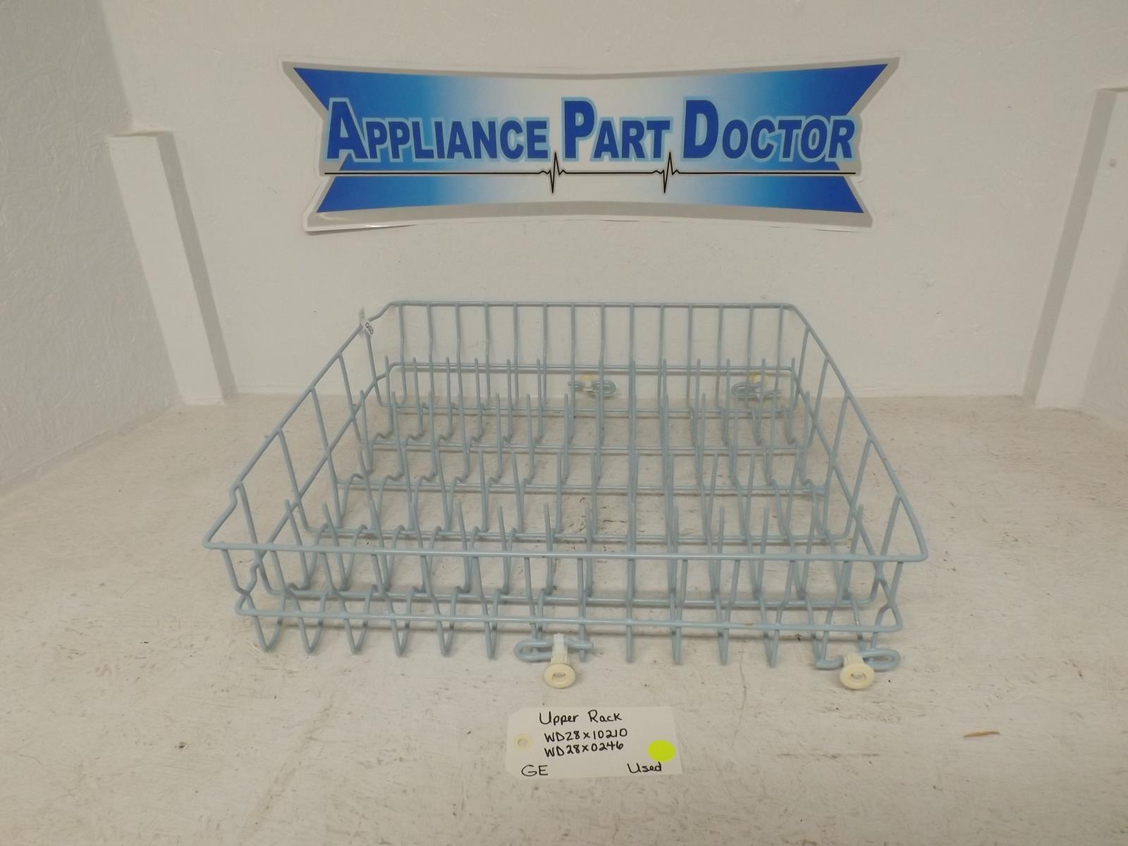GE Dishwasher WD28x10210 WD28X0246 Upper Dish Rack Used GE Dishwasher WD28x10210 WD28X0246 Upper Dish Rack Used